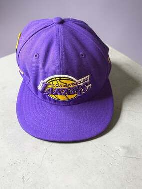 New Era 9FIFTY Los Angeles Lakers Purple Multi-Patch Snapback Hat